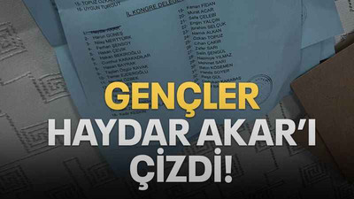 Gençler Haydar Akar’ı çizdi!